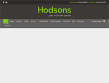 Tablet Screenshot of hodsons.co.uk